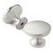 Cauldham Solid Round Kitchen Cabinet Knobs Pulls (1-1/8" Diameter) - Dresser Drawer/Door Hardware - Style R126 - Satin Nickel